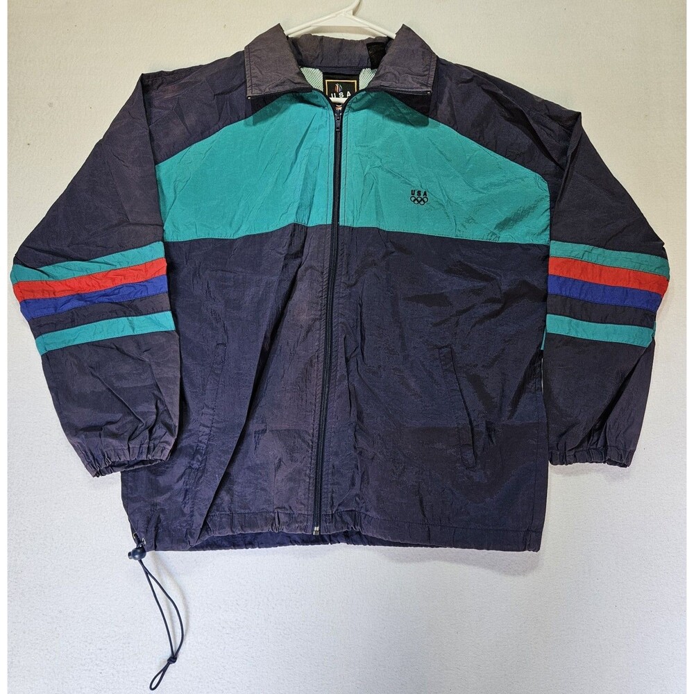 Men's VTG USA Olympic JC Penny Jacket Windbreaker Size M
